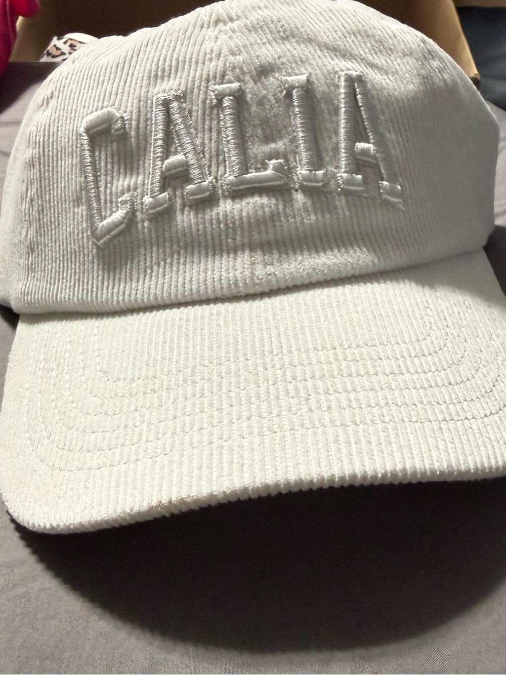 CALIA by Carrie Underwood Kids Corduroy Cap in Pale Pink